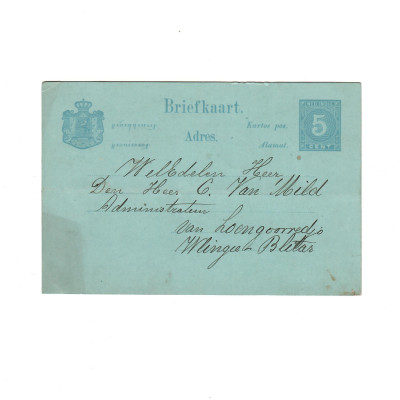 Korespondenční lístek/Holandsko 1894