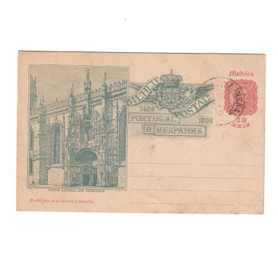 Korespondenční lístek Madeira Portugalsko 1898