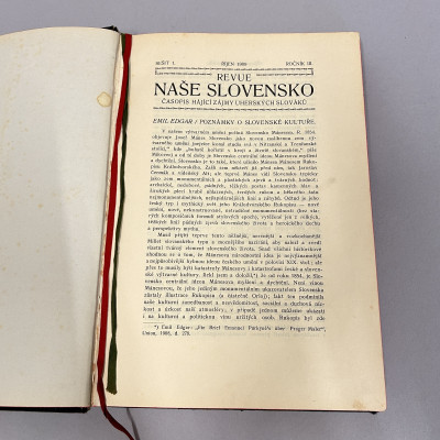 Kniha Naše Slovensko 1909 REVUE NAŠE SLOVENSKO - ČASOPIS...